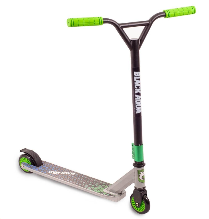 Самокат Black Aqua STUNT SCOOTER-3 (чёрный/зеленый) Самокат Black Aqua STUNT SCOOTER-3 (чёрный/зеленый)