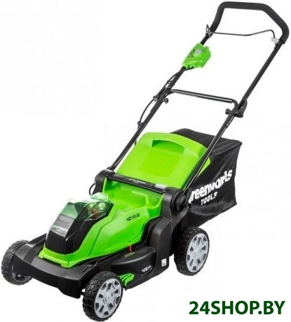 Колёсная газонокосилка Greenworks G40LM41K4 (с АКБ 4 Ah) Колёсная газонокосилка Greenworks G40LM41K4 (с АКБ 4 Ah)