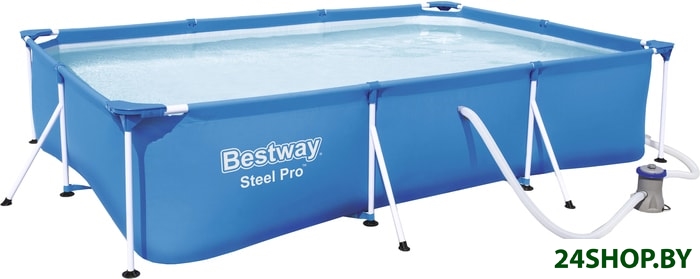 Каркасный прямоугольный бассейн Bestway 56411 Каркасный прямоугольный бассейн Bestway 56411