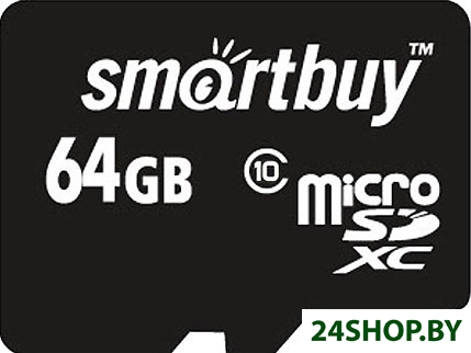 Карта памяти SmartBuy microSDHC (Class 10) 64GB + SD-адаптер (SB64GBSDCL10-01) Карта памяти SmartBuy microSDHC (Class 10) 64GB + SD-адаптер (SB64GBSDCL10-01)