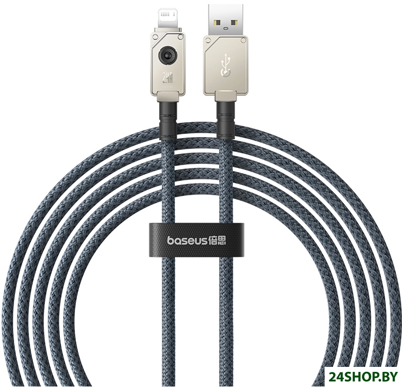 Кабель Baseus Unbreakable Series USB Type-A - Lightning (2 м, белый) Кабель Baseus Unbreakable Series USB Type-A - Lightning (2 м, белый)