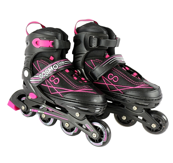 Роликовые коньки Cosmoride Freerider (р. 39-42, черный/розовый) Роликовые коньки Cosmoride Freerider (р. 39-42, черный/розовый)