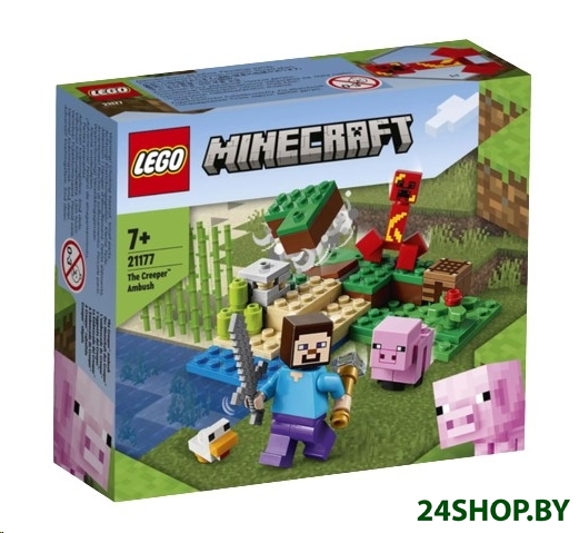 Конструктор Lego Minecraft Засада Крипера 21177 Конструктор Lego Minecraft Засада Крипера 21177