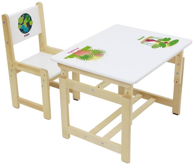 Набор детской мебели Polini Kids Eco 400 SM Дино 2 Набор детской мебели Polini Kids Eco 400 SM Дино 2
