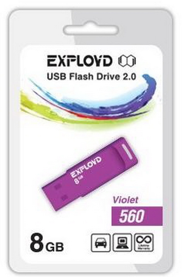 USB флэш-накопитель EXPLOYD 560 8GB (фиолетовый) (EX-8GB-560-Violet) USB флэш-накопитель EXPLOYD 560 8GB (фиолетовый) (EX-8GB-560-Violet)