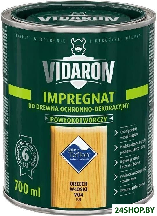 Пропитка Vidaron Impregnant V04 0.7 л (грецкий орех) Пропитка Vidaron Impregnant V04 0.7 л (грецкий орех)