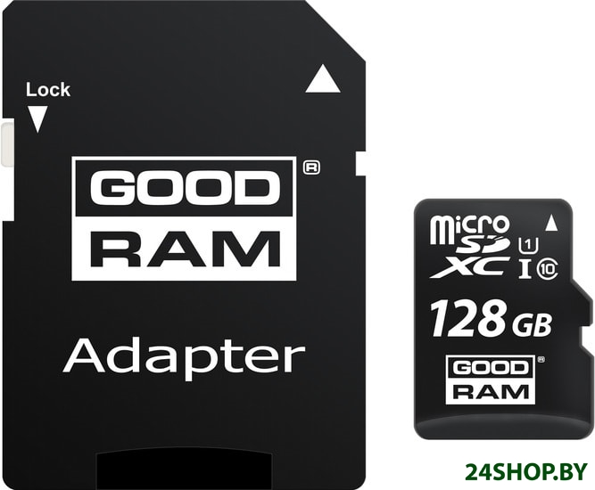 Карта памяти GOODRAM M1AA microSDXC M1AA-1280R12 128GB (с адаптером) Карта памяти GOODRAM M1AA microSDXC M1AA-1280R12 128GB (с адаптером)