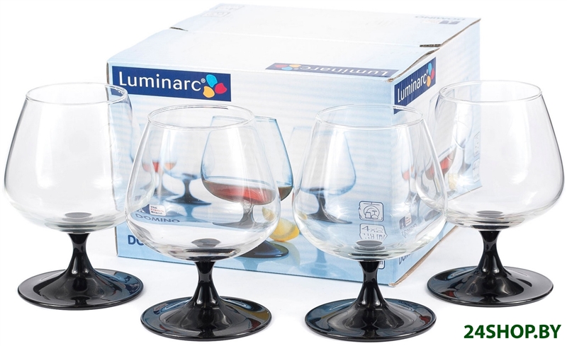 Набор бокалов для коньяка Luminarc Domino J3030 Набор бокалов для коньяка Luminarc Domino J3030