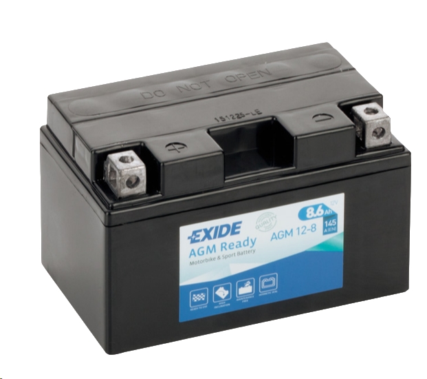 Мотоциклетный аккумулятор Exide AGM 12-8 (8,6 А·ч) Мотоциклетный аккумулятор Exide AGM 12-8 (8,6 А·ч)