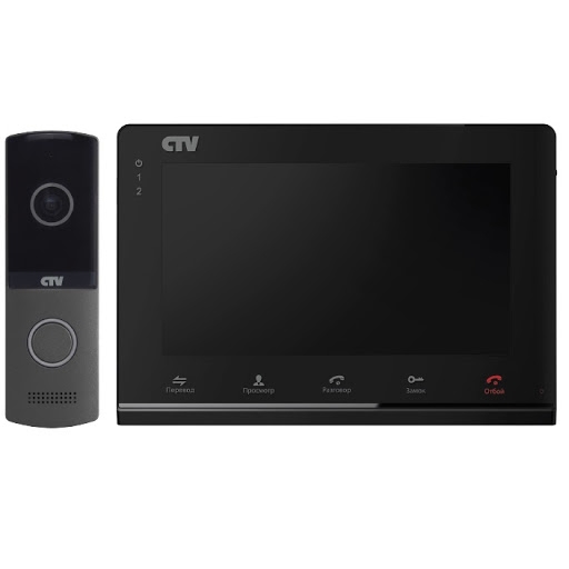 Комплект видеодомофона CTV DP2700IP NG (черный) Комплект видеодомофона CTV DP2700IP NG (черный)