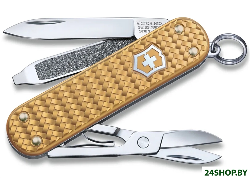 Нож-брелок Victorinox Classic Precious Alox 0.6221.408G (золотистый) Нож-брелок Victorinox Classic Precious Alox 0.6221.408G (золотистый)