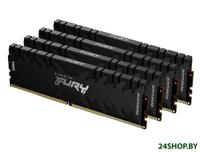 Оперативная память Kingston FURY Renegade 4x32GB DDR4 PC4-25600 KF432C16RBK4/128 Оперативная память Kingston FURY Renegade 4x32GB DDR4 PC4-25600 KF432C16RBK4/128