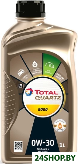 Моторное масло Total Quartz 9000 0W-30 1л Моторное масло Total Quartz 9000 0W-30 1л