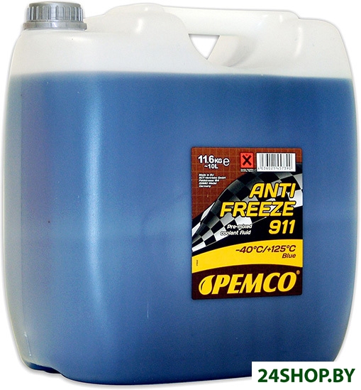 Антифриз Pemco Antifreeze 911 (-40) 10л Антифриз Pemco Antifreeze 911 (-40) 10л