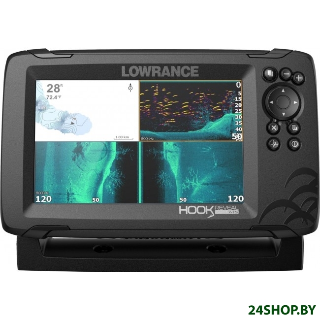 Эхолот-картплоттер Lowrance Hook Reveal 7 Tripleshot Эхолот-картплоттер Lowrance Hook Reveal 7 Tripleshot