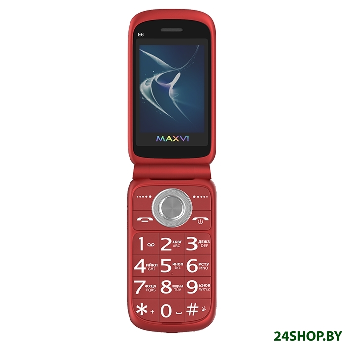 Мобильный телефон Maxvi E6 (красный) Мобильный телефон Maxvi E6 (красный)
