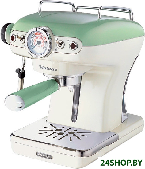 Рожковая кофеварка Ariete Vintage 1389 (зеленый) Рожковая кофеварка Ariete Vintage 1389 (зеленый)