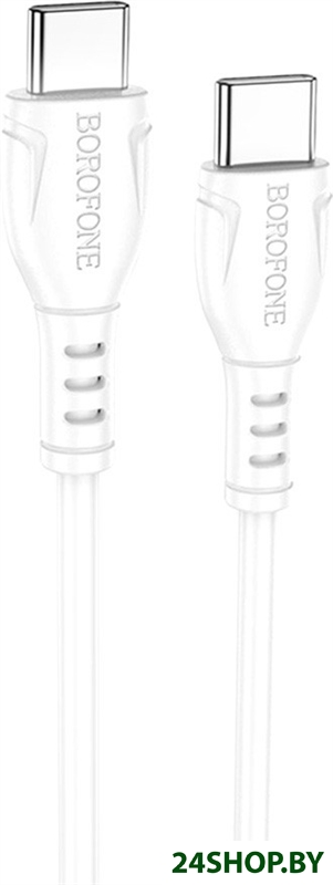 Кабель Borofone BX51 USB Type-C - USB Type-C (1 м, белый) Кабель Borofone BX51 USB Type-C - USB Type-C (1 м, белый)