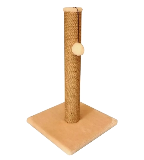 Когтеточка Cat House Столбик 0.75 (джут бежевый) Когтеточка Cat House Столбик 0.75 (джут бежевый)