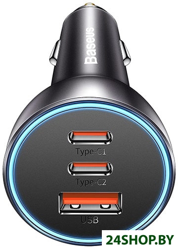 Автомобильное зарядное Baseus Golden Contactor Pro Triple Fast Charger Car Charger 65W CGJP010013 (т Автомобильное зарядное Baseus Golden Contactor Pro Triple Fast Charger Car Charger 65W CGJP010013 (т