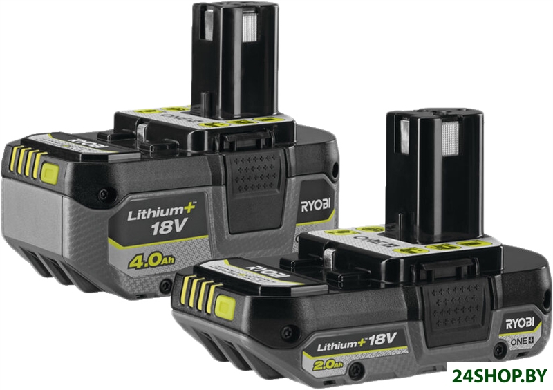 Набор аккумуляторов Ryobi RB18242X 5133005509 (18В/4 Ah + 18В/2 Ah) Набор аккумуляторов Ryobi RB18242X 5133005509 (18В/4 Ah + 18В/2 Ah)