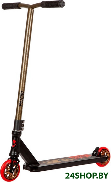 Трюковый самокат Novatrack Psycho 50/110 110A.PSYCHOP2.BZ22 (черный/бронзовый) Трюковый самокат Novatrack Psycho 50/110 110A.PSYCHOP2.BZ22 (черный/бронзовый)