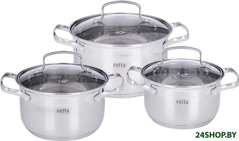 Набор кастрюль Vetta 822-125 Набор кастрюль Vetta 822-125