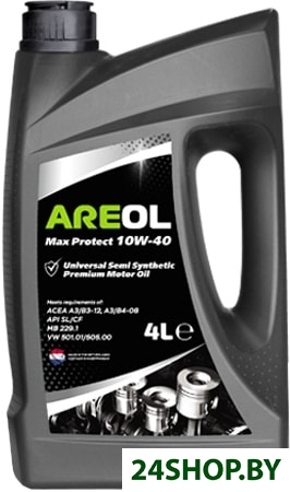 Моторное масло Areol Max Protect 10W-40 4л Моторное масло Areol Max Protect 10W-40 4л