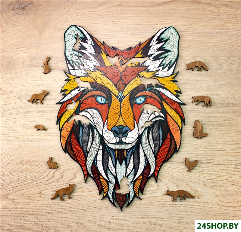 Пазл Eco-Wood-Art Лис в деревянной упаковке Пазл Eco-Wood-Art Лис в деревянной упаковке