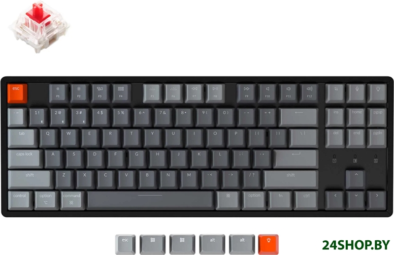 Клавиатура Keychron K8 RGB K8-J1-RU (Gateron G Pro Red) Клавиатура Keychron K8 RGB K8-J1-RU (Gateron G Pro Red)