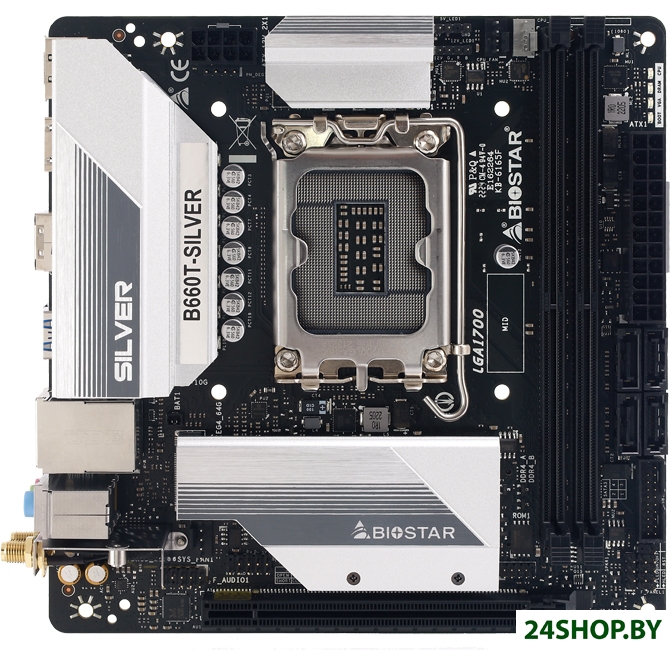 Материнская плата BIOSTAR B660T-SILVER Ver. 5.0 Материнская плата BIOSTAR B660T-SILVER Ver. 5.0