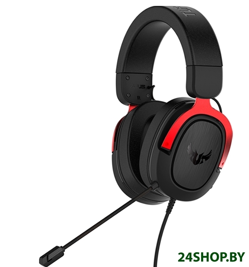 Наушники ASUS TUF Gaming H3 (красный/черный) Наушники ASUS TUF Gaming H3 (красный/черный)