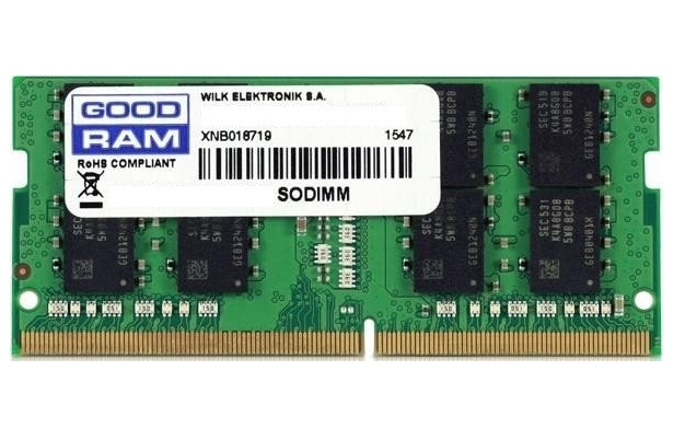 Оперативная память GOODRAM 4GB DDR4 SODIMM PC4-21300 GR2666S464L19S/4G Оперативная память GOODRAM 4GB DDR4 SODIMM PC4-21300 GR2666S464L19S/4G