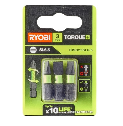 Набор бит RYOBI RISD25SL6.5 (3 предмета) Набор бит RYOBI RISD25SL6.5 (3 предмета)