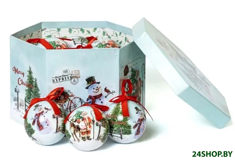 Набор ёлочных шаров папье-маше WINTER GLADE 7514G273 Набор ёлочных шаров папье-маше WINTER GLADE 7514G273
