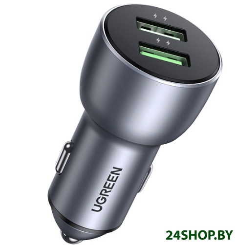 Автомобильное зарядное UGREEN CD213 10144 Gray Автомобильное зарядное UGREEN CD213 10144 Gray