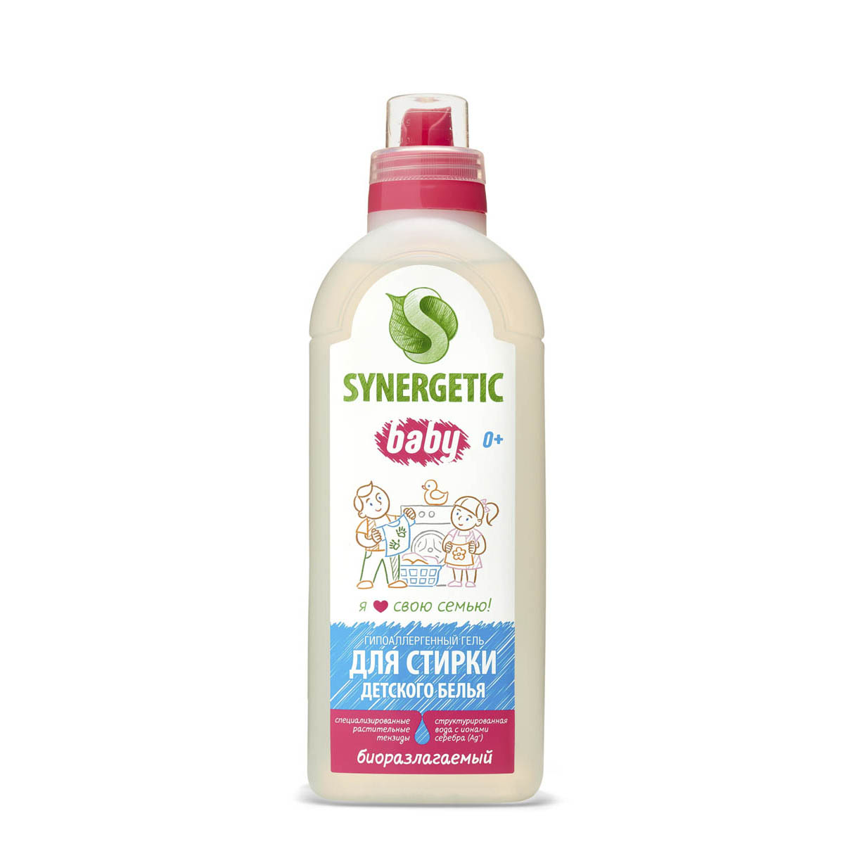 SYNERGETIC Средство моющее биоразлагаемое для стирки детского белья, 1л SYNERGETIC Средство моющее биоразлагаемое для стирки детского белья, 1л