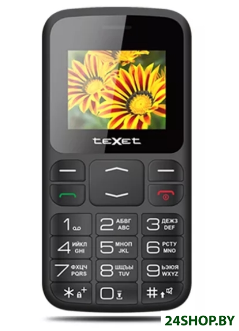 Мобильный телефон TeXet TM-B208 (черный) Мобильный телефон TeXet TM-B208 (черный)