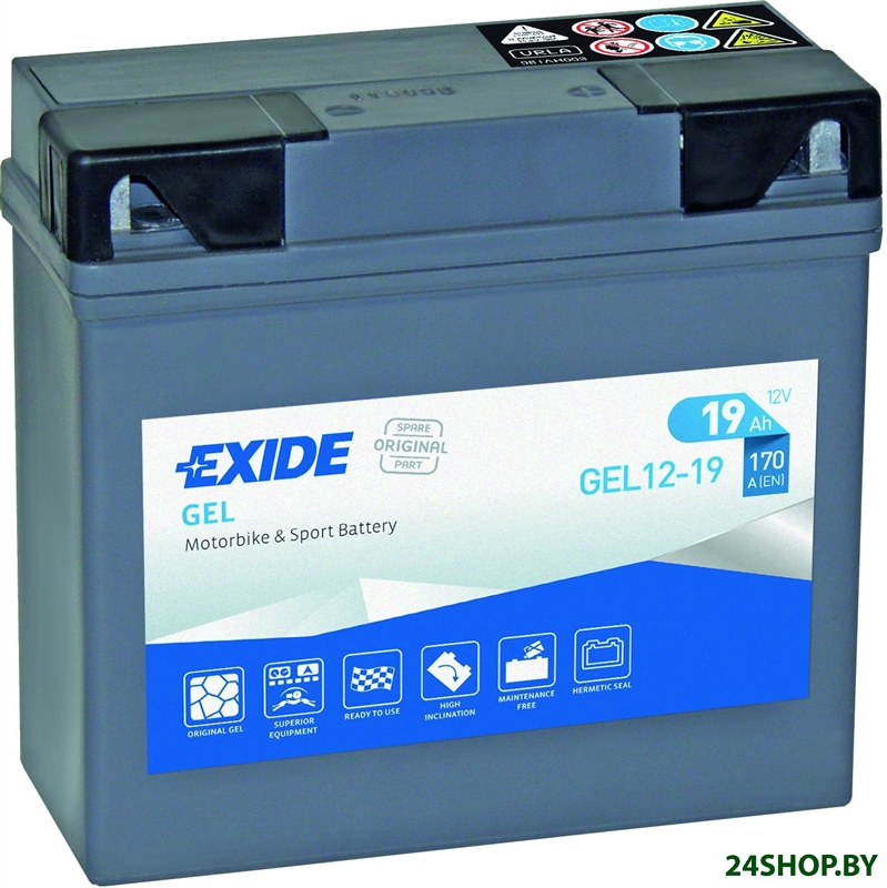 Мотоциклетный аккумулятор Exide AGM12-5 (4 А·ч) Мотоциклетный аккумулятор Exide AGM12-5 (4 А·ч)