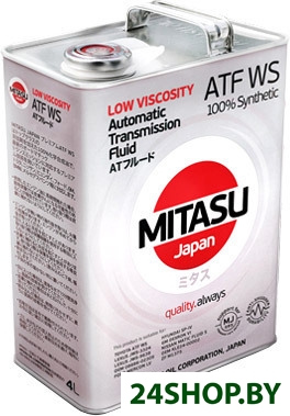 Трансмиссионное масло Mitasu MJ-325 LOW VISCOSITY ATF WS 100% Synthetic 4л Трансмиссионное масло Mitasu MJ-325 LOW VISCOSITY ATF WS 100% Synthetic 4л