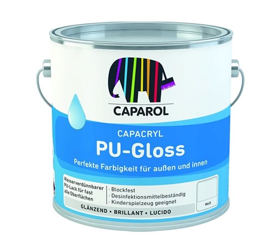 Эмаль Caparol Capacryl PU-Satin 2.4 л (белый) Эмаль Caparol Capacryl PU-Satin 2.4 л (белый)