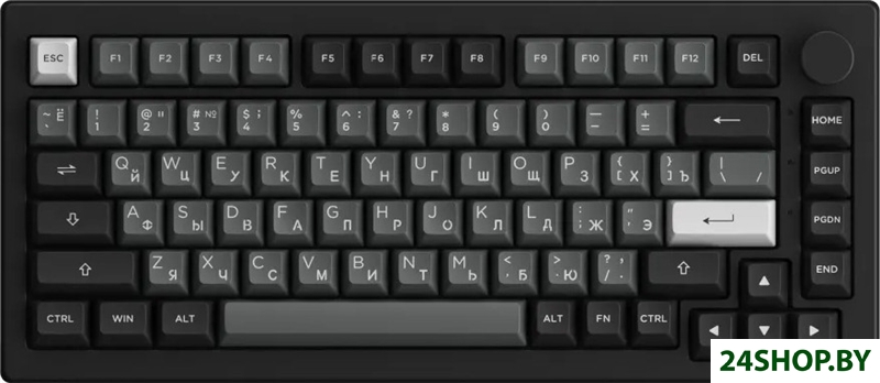 Клавиатура Akko 5075S Black & Sliver (Akko Cream Yellow V3 Pro) Клавиатура Akko 5075S Black & Sliver (Akko Cream Yellow V3 Pro)