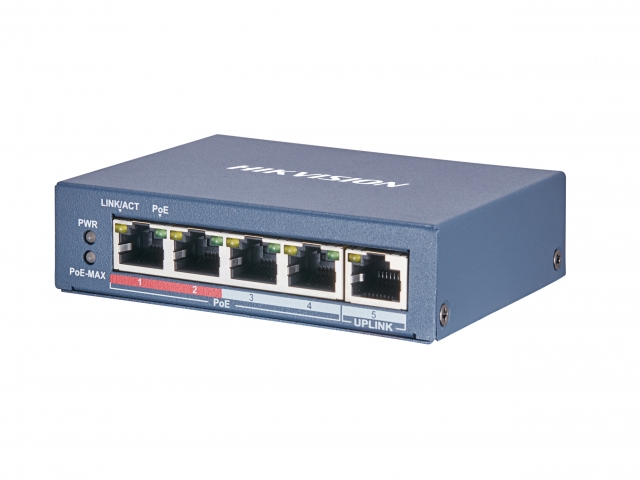 Неуправляемый коммутатор Hikvision DS-3E0505P-E/M Неуправляемый коммутатор Hikvision DS-3E0505P-E/M