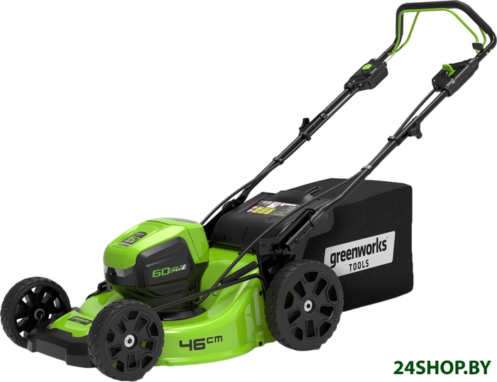 Колёсная газонокосилка Greenworks GD60LM46SP (2502907) Колёсная газонокосилка Greenworks GD60LM46SP (2502907)