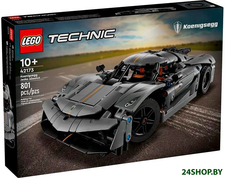 Конструктор LEGO Technic Koenigsegg Jesko Absolut Grey Hypercar 42173 Конструктор LEGO Technic Koenigsegg Jesko Absolut Grey Hypercar 42173