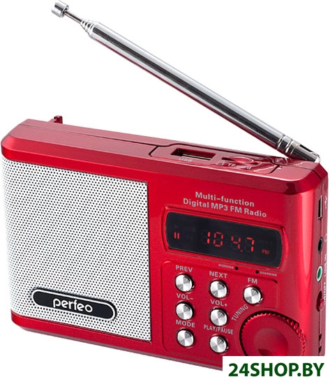 Радиоприемник Perfeo Sound Ranger PF-SV922 red Радиоприемник Perfeo Sound Ranger PF-SV922 red