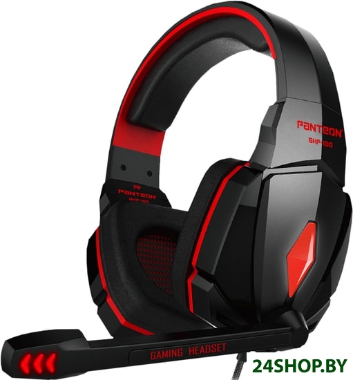 Наушники с микрофоном JET.A GHP-100 Black-Red Наушники с микрофоном JET.A GHP-100 Black-Red