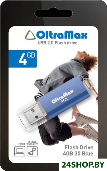 Флеш-память USB Oltramax OM004GB30-Bl (синий) Флеш-память USB Oltramax OM004GB30-Bl (синий)