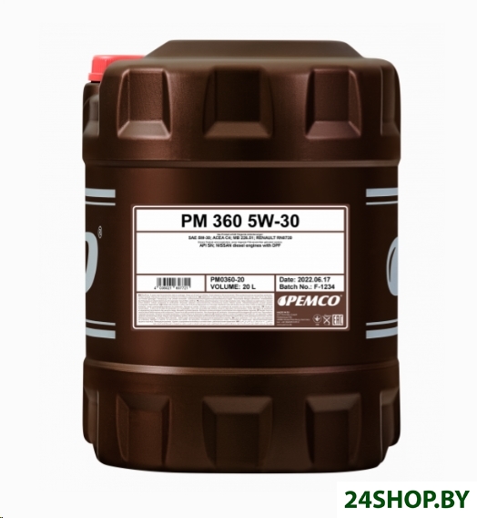 Моторное масло Pemco iDRIVE 360 5W-30 20л Моторное масло Pemco iDRIVE 360 5W-30 20л