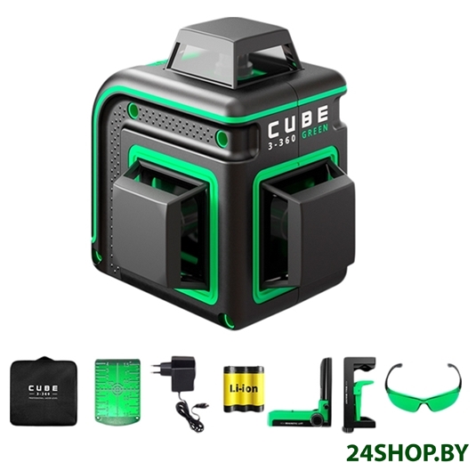 Лазерный нивелир ADA Instruments Cube 3-360 Green Home Edition А00566 Лазерный нивелир ADA Instruments Cube 3-360 Green Home Edition А00566